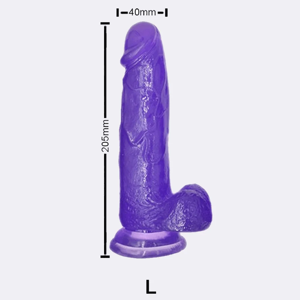 Dildo con Testículos Talla L - Imagen 2
