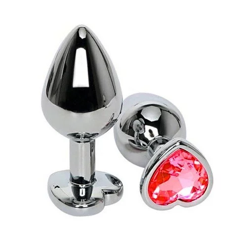 Plug anal corazón (acero) pequeño - Imagen 3