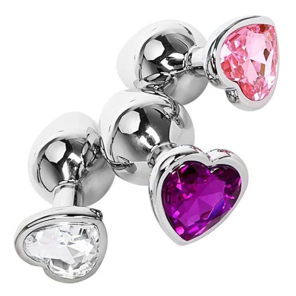Plug anal corazón (acero) pequeño - Imagen 2